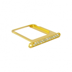 iPhone 4 4S Diamond Sim Card Tray Gold