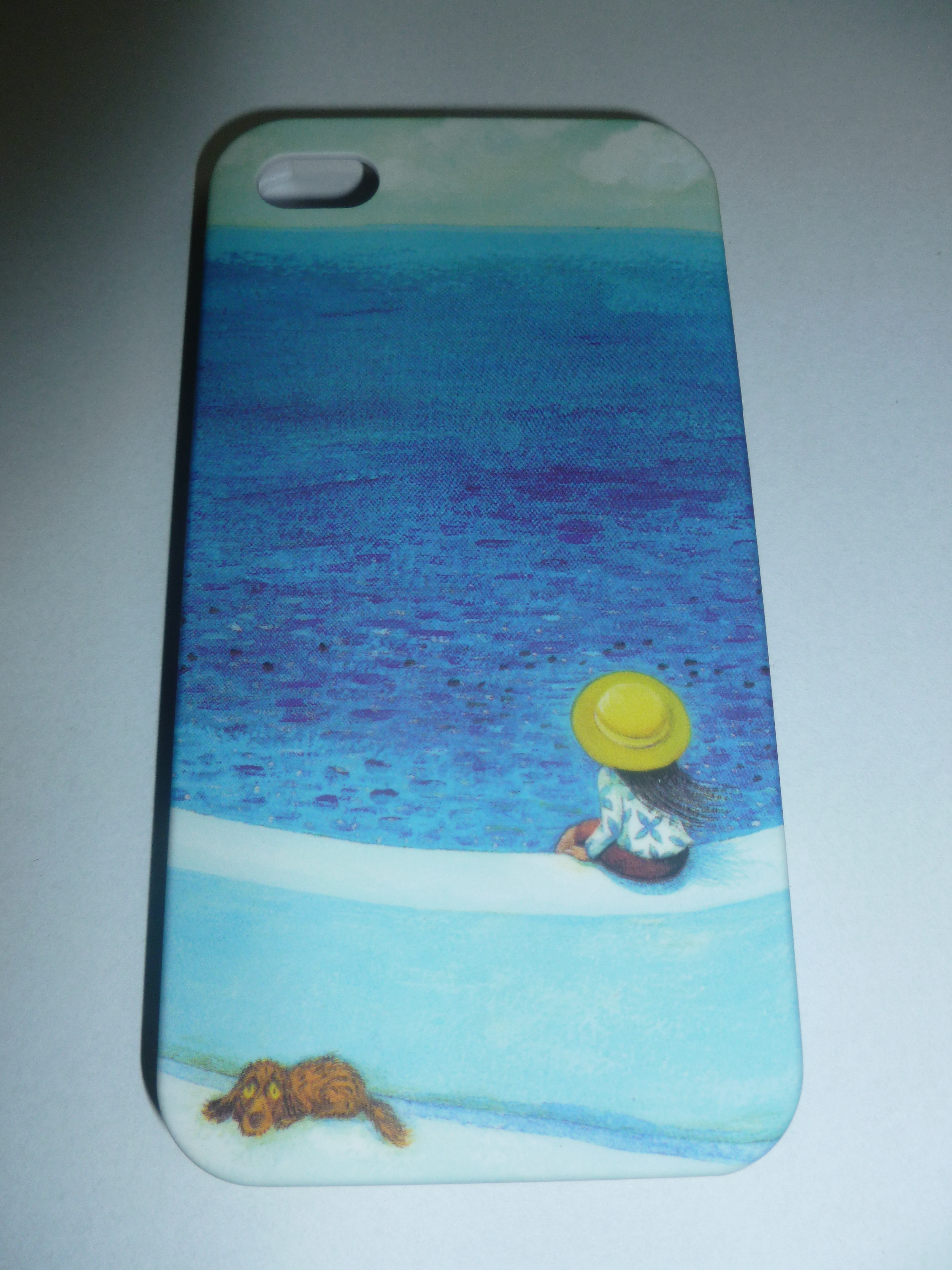 iphone 4 / 4S Phosphorescent Back Cover Case Girl On The Sea