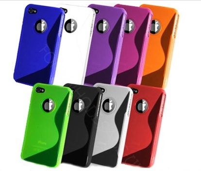 iPhone 4G / 4S S-Line Θήκη σιλικόνης σε διάφορα χρώματα