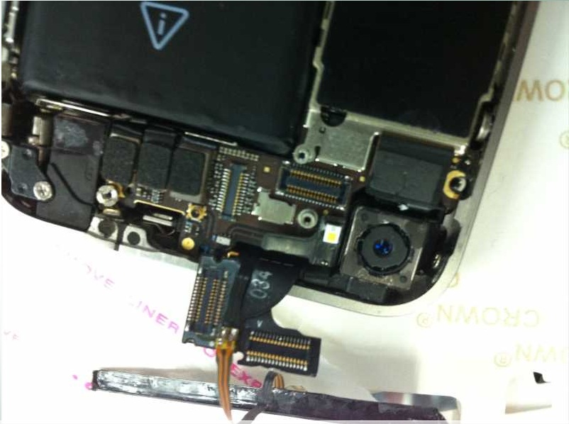 iPhone 4S Back Glass with glowing Apple Logo, Φωτιζόμενο πίσω καπάκι για iPhone 4S Λευκό