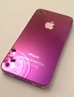 iPhone 4S Back Housing Πίσω Καπάκι Μεταλλικό Μωβ