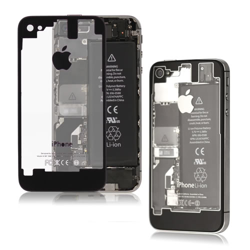iPhone 4S Full Kit LCD + Touch Screen + Frame Assembly + Home Button & Back Cover ΔΙΑΦΑΝΟ ΜΑΥΡΟ
