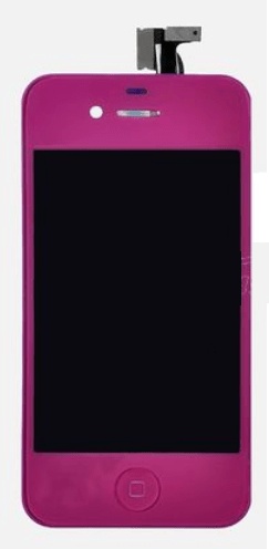 iPhone 4S Purple Full Kit with LCD, Touch Screen, Frame Assembly & Home Button (Repair Parts)