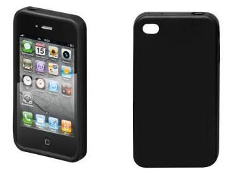 Black Silicone Case for iPhone 4S
