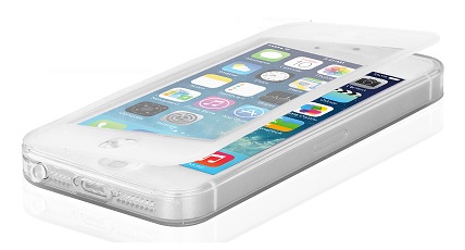 iPhone 5 / 5S Gel TPU Case With Front Cover Clear (OEM)