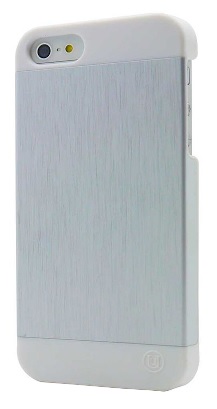 iphone 5/5S - Hard Case Back Cover Metallic White - Silver UUIPH5WM02 (UUnique London)