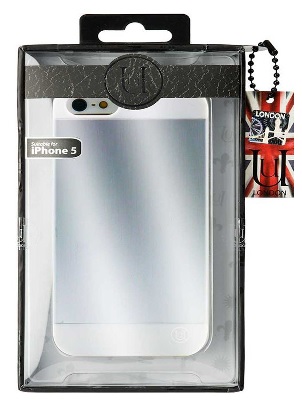 iphone 5/5S - Hard Case Back Cover Metallic White - Silver UUIPH5WM02 (UUnique London)