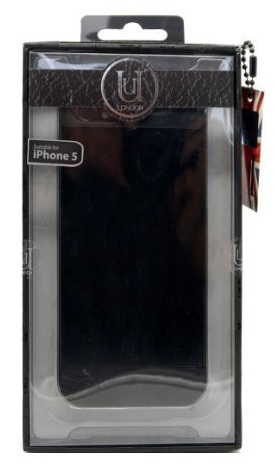 iphone 5/5S - Hard Case Back Cover Metallic Black UUIPH5BM01 (UUnique London)