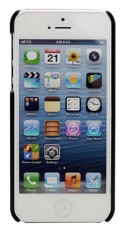 iphone 5/5S - Hard Case Back Cover Metallic Black UUIPH5BM01 (UUnique London)