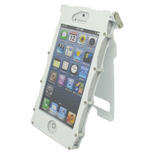 iPhone 5 Armoured Steel Protective Case - White