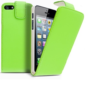 iPhone 5 Green Leather Case