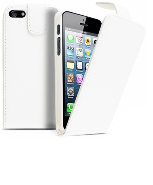iPhone 5 Δερμάτινη Θήκη White