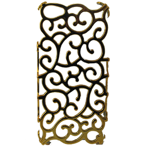 iPhone 5 Ultra Thin Palace Design Plastic Case - Gold