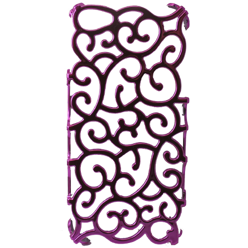 iPhone 5 Ultra Thin Palace Design Plastic Case - Magenta
