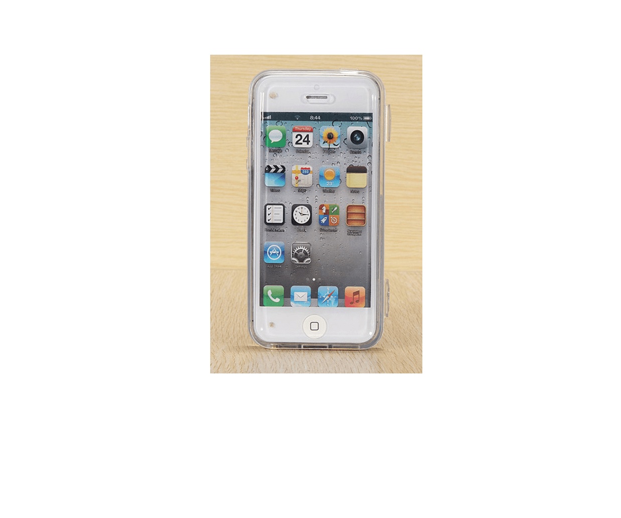 iPhone 5C Clear TPU Gel Case with Front Cover (I5CGTCWFCC) (OEM)