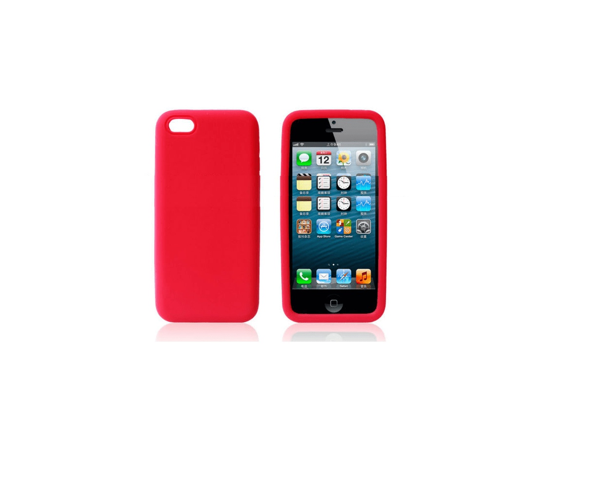 iPhone 5C Silicone Case I5CSCR (Red) (OEM)