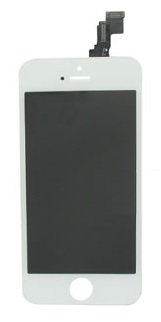 White iPhone 5C LCD Screen with Touch Panel and Frame (Repair Parts)