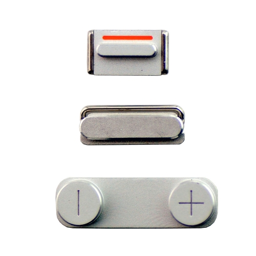 iPhone 5S Power + Mute + Volume Buttons SILVER