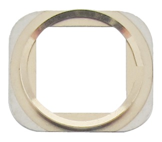 Gold iPhone 6 Plus Home Button Chrome Ring (Bulk) (Repair Parts)