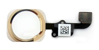 Gold iPhone 6 Plus Home Button with Ring & Flex Assembly (Bulk) (Repair Parts)