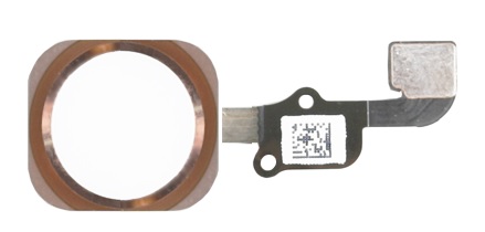 iPhone 6S Plus Rose Gold Home Button with Ring & Flex Cable Assembly (Bulk) (Repair Parts)