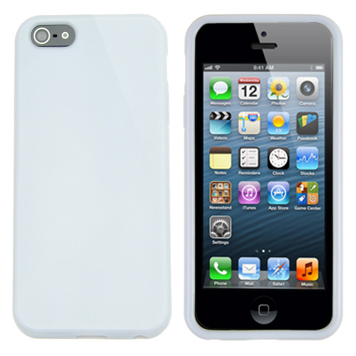 iPhone 5 Smooth Finish TPU Case (White)