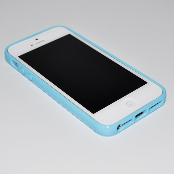 iPhone 5 Smooth Finish TPU Case (Blue)