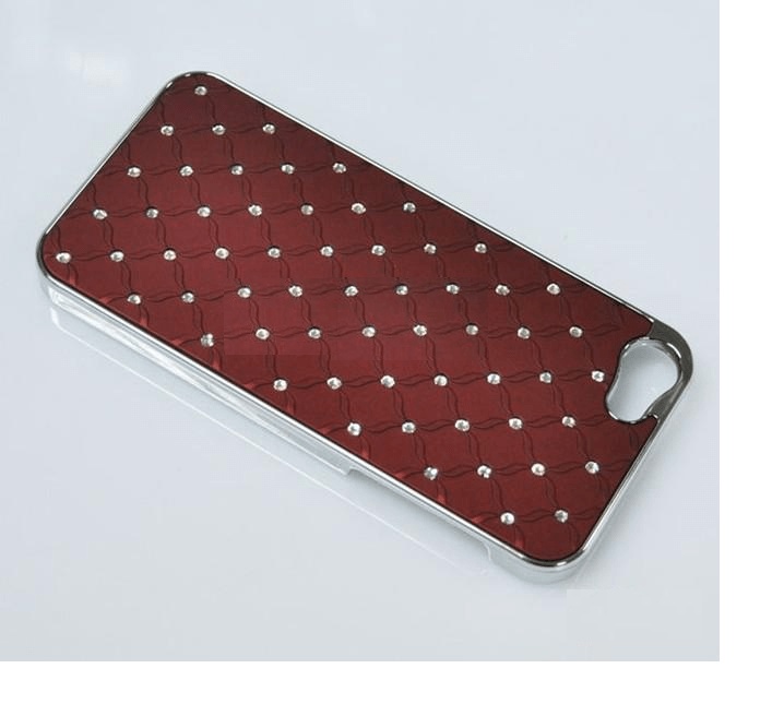 Luxury Bling Diamond Crystal Hard Back Case Cover For iPhone 5/5S Κόκκινο ΟΕΜ