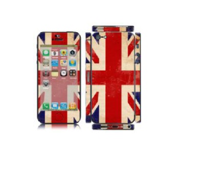 Πλήρες ολόσωμα αυτοκόλλητα για iPhone 5 με την σημαία Αγγλίας