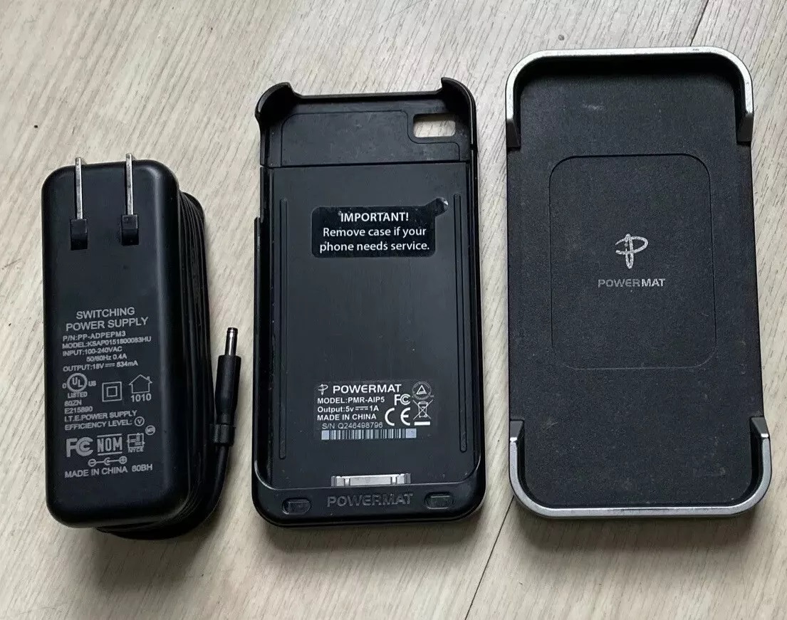 PowerMat PMM-1P4 Wireless Charging Mat for iPhone 4/4s + PMR-AIP5 Iphone Case