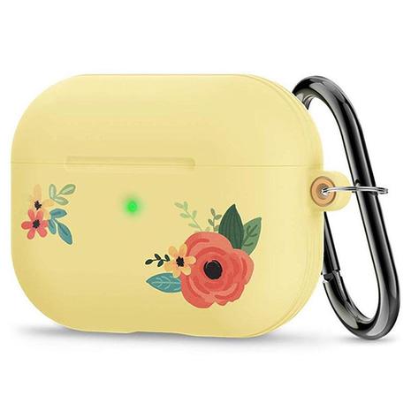 Case Spigen Ciel Silicone Cecile Collection Orange Floral - Apple AirPods Pro (ASD00608)