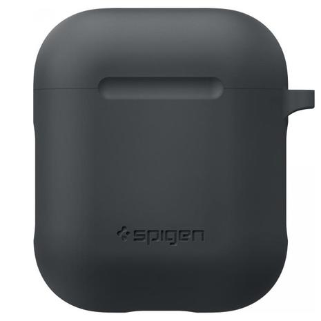 Case Spigen Silicone Charcoal - Apple AirPods (066CS24811)