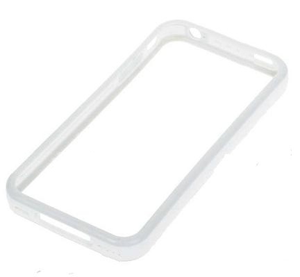 Stylish Protective Bumper Frame Case for iPhone 4 - Άσπρο (ΟΕΜ)