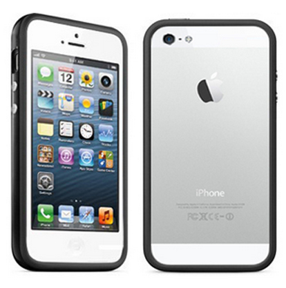 Stylish Protective Bumper Frame Case for iPhone 5 (Black)