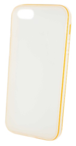 Ancus TPU Gel Case for Apple iPhone 5/5S/SE (Clear with Yellow Border) (Ancus)