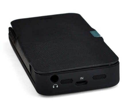 Μπαταρία Ενσωματωμένη σε Θήκη Flip Apple iPhone 5/5S Μαύρο 2400mAh