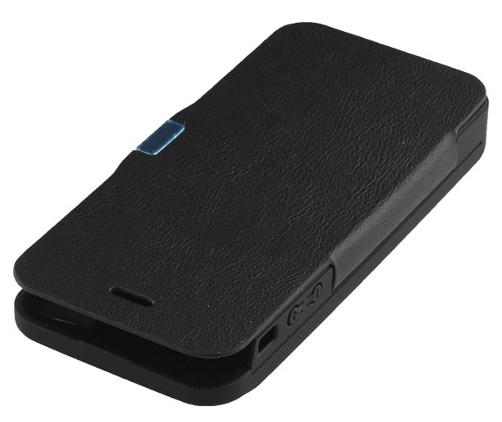 Μπαταρία Ενσωματωμένη σε Θήκη Flip Apple iPhone 5/5S Μαύρο 2400mAh