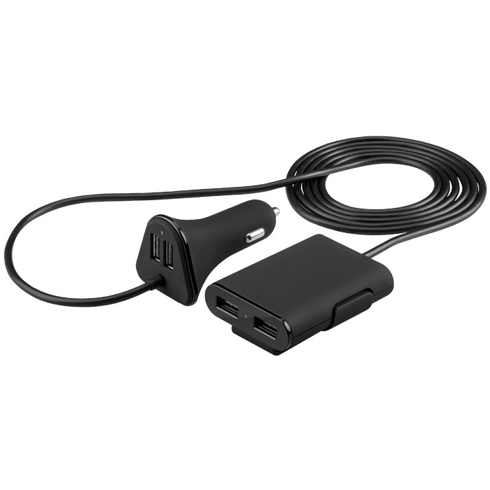 Τετραπλός Φορτιστής Αυτοκινήτου USB 2 9600mA Goobay 71451
