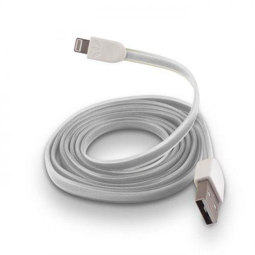 White Silicone USB Cable for iPhone 5 / 5s / 6