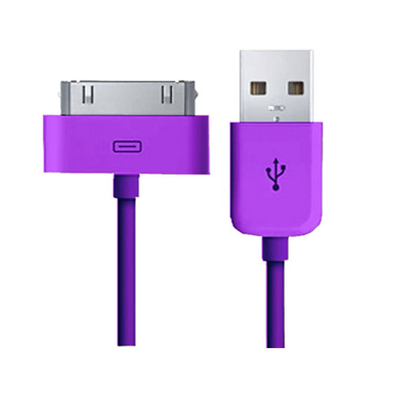 Μώβ καλώδιο USB για iPhone 2G 3G 3GS και iPod iPad