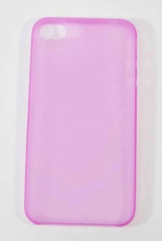 Θήκη πίσω κάλυμμα για iPhone 4/4s Matt 0.3mm SUPER SLIM Ρόζ (OEM)