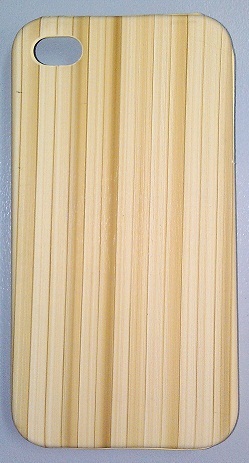 Θήκη πίσω κάλυμμα για iPhone 4G / 4S - Σχέδιο Bamboo μπεζ