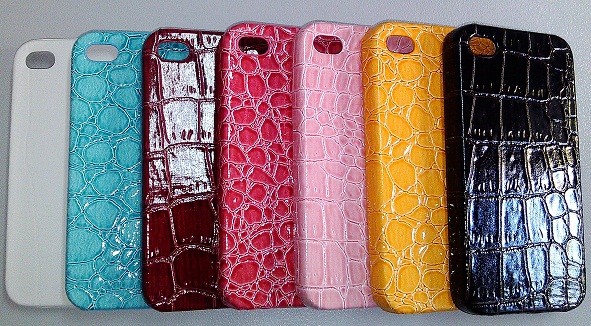 Θήκη πίσω κάλυμμα για iPhone 4G / 4S - Croco σε διάφορα χρώματα