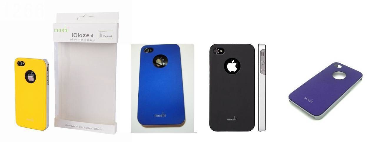 Θήκη πίσω κάλυμμα για iPhone 4G/4S moshi iGlaze4 Σε Διάφορα Χρώματα