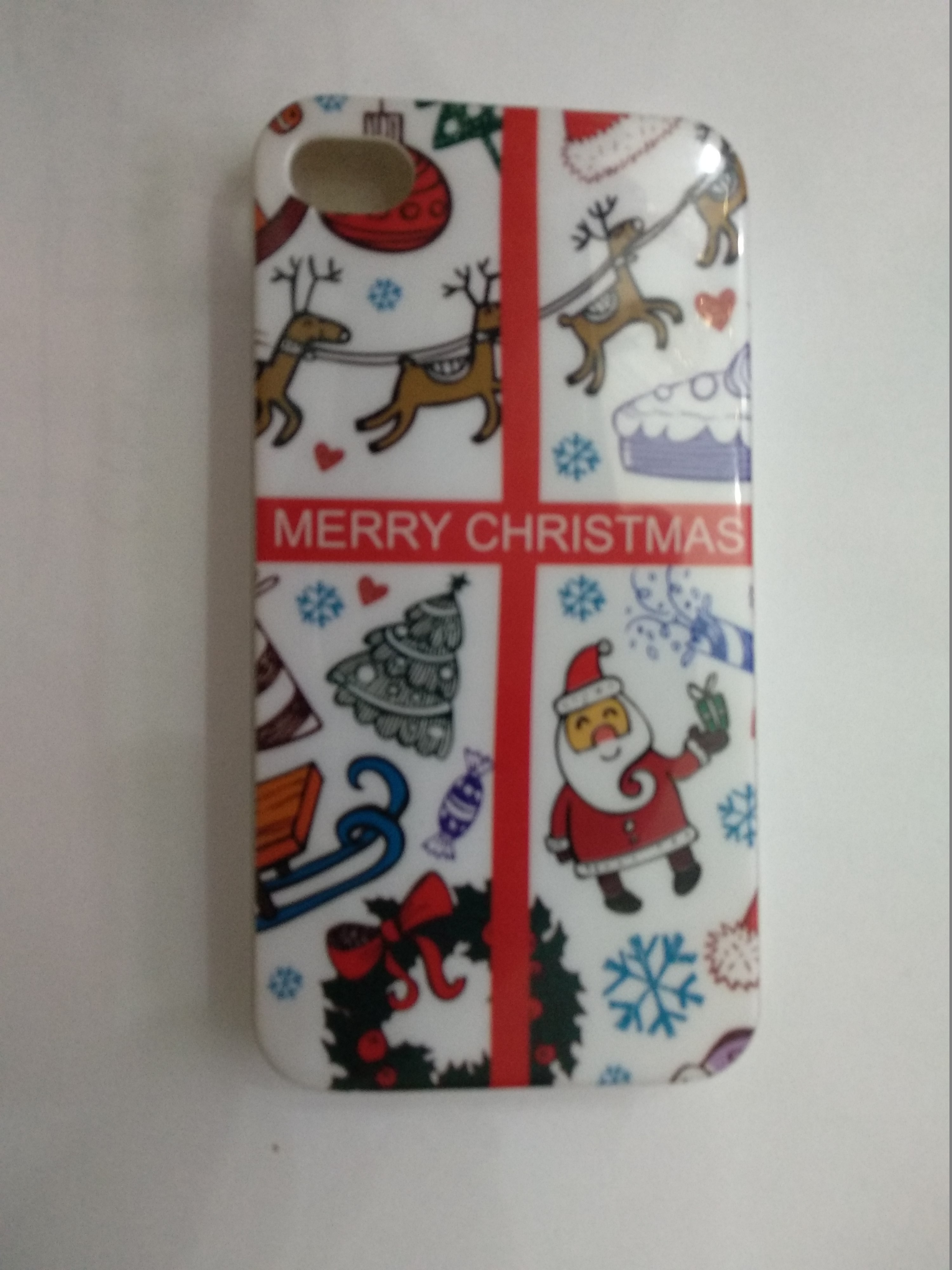 iPhone 4G/4S Back Cover Case (Merry Christmas)
