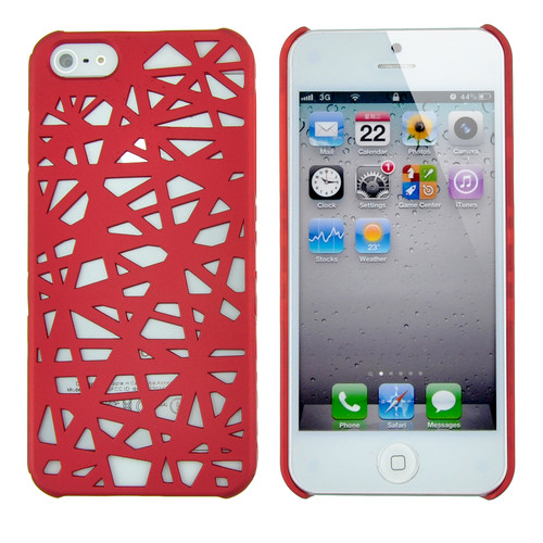 Θήκη πίσω κάλυμμα για iPhone 5/5S Bird Nest Κόκκινη