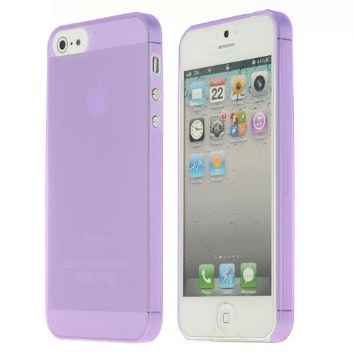 Θήκη πίσω κάλυμμα για iPhone 5 Matt 0.3mm SUPER SLIM Μώβ