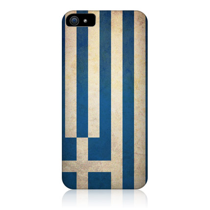 Θήκη πίσω κάλυμμα για iPhone 5 - Ελληνική Σημαία