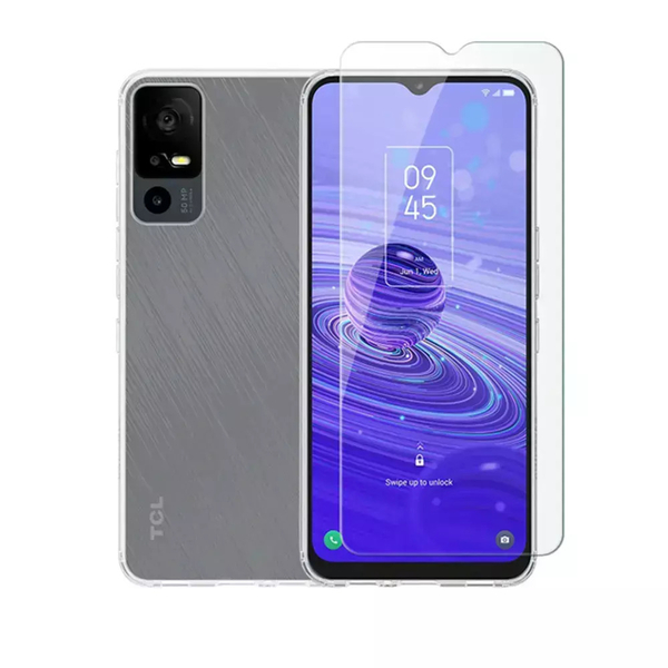 Vivid Set Back Cover Σιλικόνης / Tempered Glass Σετ με Τζαμάκι Μαύρο (iPhone 15 Plus) VIGELLY395GLASSBK 5205089133174