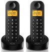 ΑΣΥΡΜΑΤΟ ΤΗΛΕΦΩΝΟ Philips D1202B Duo Μαύρο ΑΣΥΡΜΑΤΟ ΤΗΛΕΦΩΝΟ Philips D1202B Duo Μαύρο